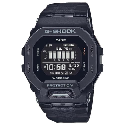 Casio G-Shock GBD-200-1DR Digital Dial Black Resin Strap Men's Watch Bluetooth Workout Tracking G1146
