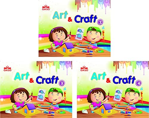GIKSO Combo of Art and Craft 2 3 4 - Set of 3 Activity Books for Kids Age 6-10 Years Old