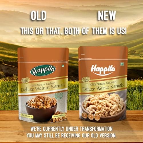 Happilo Premium Deluxe Walnut Kernels 200g (Pack of 1) | Walnuts without Shell | Akhrot Giri | Dry Fruits, Healthy Snacks | Natural Walnut Kernels | Rich in Protein, Iron & Source of Omega-3 3