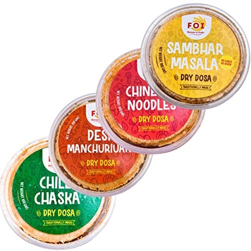 FOI Flavours of India Delicious Crispy & Crunchy Dry Dosa Khakra, Healthy Ready to Eat | Gluten Free Instant Snacks | All Time Favourite Indian Snacks (Combo 2) 2