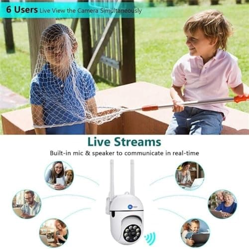 Maizic Smarthome 3 MP FHD WiFi Indoor Mini Fox Ptz Security Camera with Color Night Vision, 360� Ptz Rotation, Motion Tracking, Two Way Audio and Multi Users View 4