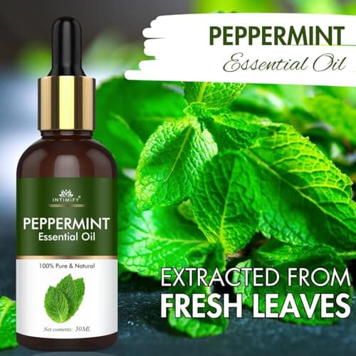 INTIMIFY Peppermint Oil, Peppermint Essential Oil, For Rats, Hair Growth, Cold, For Ants & Insects (30 ml) 2