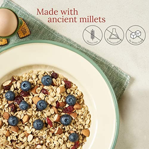 Wingreens Harvest Toasted Millet Muesli 250 g, Cranberry & Almond, Natural, Breakfast Cereal, Healthy Gluten-Free Cereals with Whole Grains, Dried Fruits, Nuts and Seeds, No Artificial Preservatives 3
