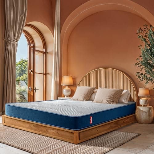 Duroflex LiveIn Duropedic - Doctor Recommended Orthopaedic, Pressure Relieving, Memory Foam Double Bed, Roll Pack, 6 Inch Double Size Medium Firm Mattress with Luxury Anti Microbial Fabric (72x48x6)