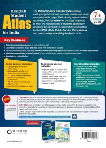 Oxford Student Atlas for India | For UPSC and Other Competitive Exams | 7th Edition 3