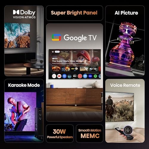 Hisense 126 cm (50 inches) E6S Series 4K Ultra HD Smart LED Google TV 50E6S 2