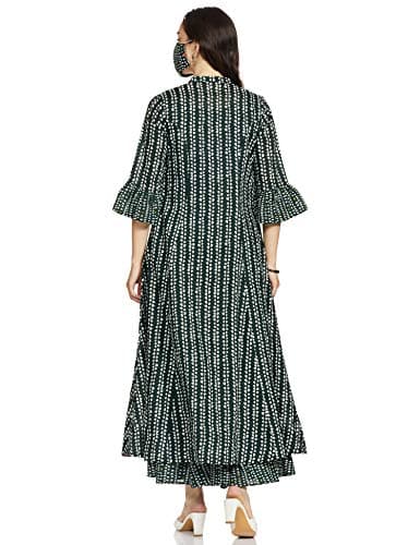 BIBA WOMEN PRINTED RELAXED MIX AND MATCH(INDIE TR1256_GREEN_34) 2