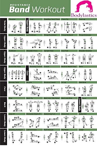 Bodylastics 5 Resistance Tubes with Adjustable Length, Non-Slip Handles, High Density Door Anchor for Strength Training (All 5 Bands Set)(Material: Natural Rubber ; Silicone) 5