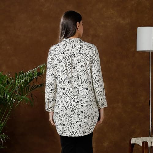 MomToBe Women's Rayon Maternity Shirt/Pregnancy Shirt/Maternity Shirt Top for Women/Western Shirt for Office wear and Post Pregnancy (Beige ; X-Large) 3