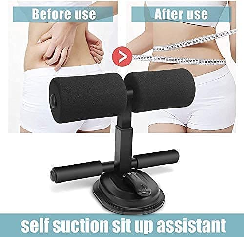 SILENCIO Sit-Up Bar With Foam Handle and Rubber Suction Seat Up Fitness Equipment Sit-ups and Push-ups Assistant Device For Weight Lose Gym Workout Abdominal Curl Exercise Work Out Trainer (Pack of 1) 4