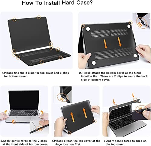 MOCA Case Compatible for New Apple MacBook Air 13 inch 2026 2025 2024 2022, M5 A3449 M4 A3240 M3 A3113 M2 A2681 Touch ID, Mac Air 13.6" Laptop Protective Plastic Hard Shell Cover (Baby Pink) 6