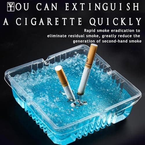 ISTORE Portable Disposable Ashtray for Cigarettes Pack of 5, Smokeless Odor Control with Sand, Mini Travel Car, Home, Office, Hotel, Indoor Smoke Cleaner Design 4