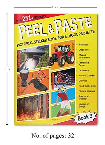 Peel & Paste - Pictorial Sticker Book For School Projects - Book 3 3