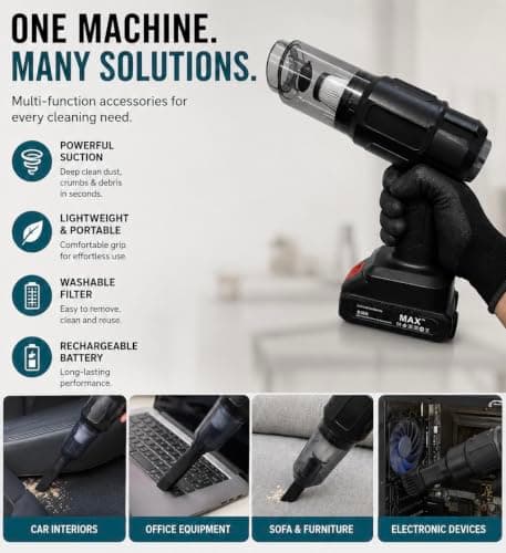 CHETAKMAX MAXTOP Car Mounted Vacuum Cleaner MP-251, 8500PA 150W 3