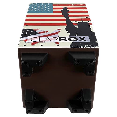 Clapbox Graphic Cajon -Brown, American Maple (H:50 W:30 L:30) - 3 Internal Snares 5