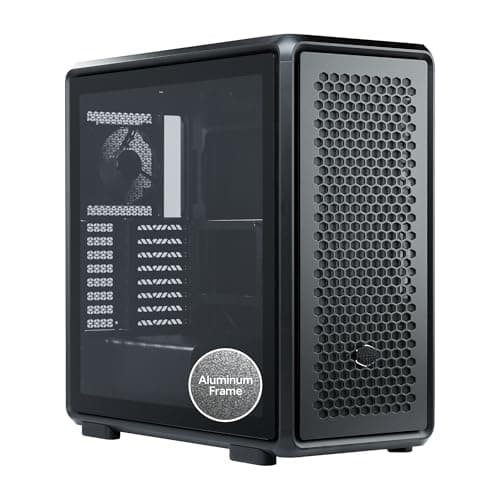 Cooler Master Masterframe 600 Black Case | Freeform 2.0 Modular Platform ATX Mid-Tower Case | Support Upto RTX 5090 | 420mm AIO Support | Type C Connector | Aluminum Frame | Magnetic Side Panels