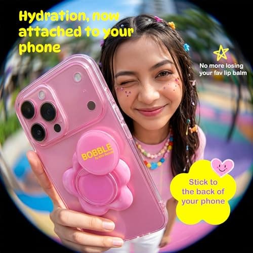 Mila Beauté Bobble Gloss Balm Phone Pod | Cushion Soft Lips with 6-Peptide Complex & Collagen | Natural Tinted Glossy Finish | Non-Sticky & Lightweight | Hydrating & Nourishing I For Dry & Chapped Lip 3