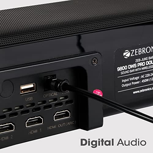 ZEBRONICS OC150 Optical Cable Supporting Dolby Digital Plus With 8 Channel (7.1) Audio Support, 1.5M, Transmission, For Smart TV, AV Receivers And More, Black 4