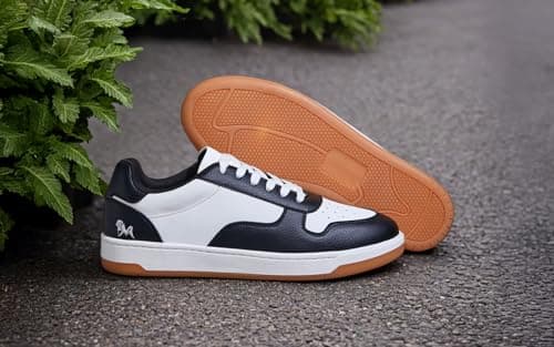 Neeman's The Hipster Shoes for Men | Casual Sneakers for Men | Stylish, Comfortable and Lightweight Color Pop Sneakers | TPP Sole Men's Sneakers | Party Shoes for Men | Black & White, UK10 2