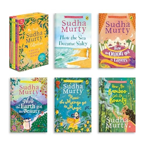 My First Sudha Murty Collection: A Set of 5 Chapter Books | Gift this full colour, illustrated storybooks set to children 3