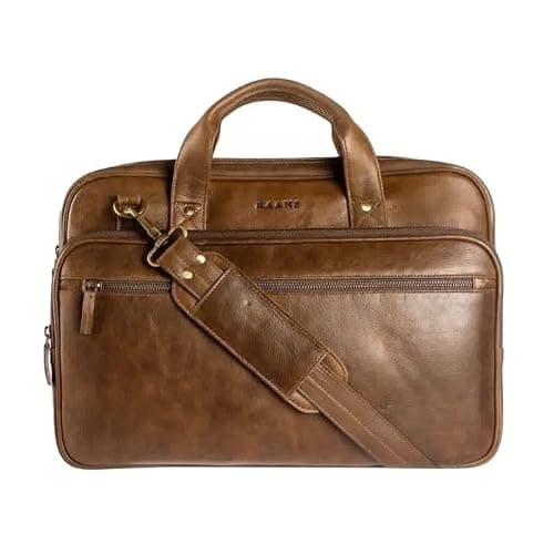 H HAANS - The Leather Store Smartpack Messenger Work Bag | Genuine Leather | Stylish & Durable | Everyday Use