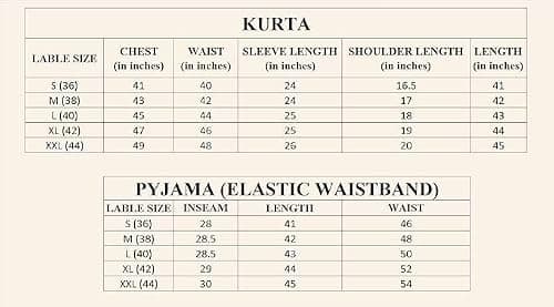 KRAFT INDIA Men Floral Printed Geometric Cotton Blend Straight Yellow Kurta With White Elastic Waistband Pyjama Set (XL) 3