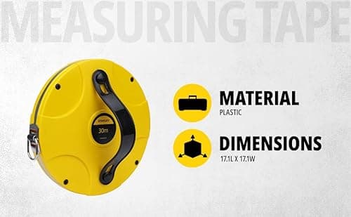 STANLEY STHT38530-812 30m Plastic Long Measuring Tape for Home, DIY, Professional & Industrial Use, YELLOW & BLACK 4