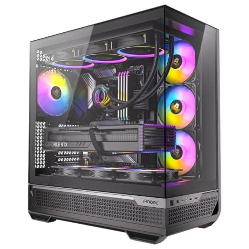 Antec C7 ARGB ATX Mid Tower PC Case Black 270 Degree Panoramic View 3 Side Glass