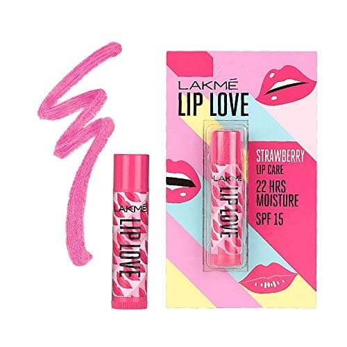 LAKMÉ Lip Love Chapstick Lip Balm, Spf15, Cherry, 4.5g & Lip Love Chapstick Lip Balm, Strawberry, 4.5g 5