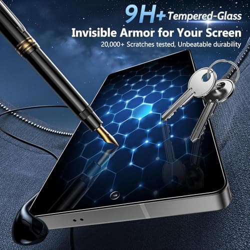 JGD PRODUCTS 100% Fingerprint Unlock Support Privacy Tempered Glass for Samsung Galaxy S24 Ultra 5G Anti-Spy, Anti-Glare Screen Protector, Full Coverage, 9H Hardness With Installation Kit 5