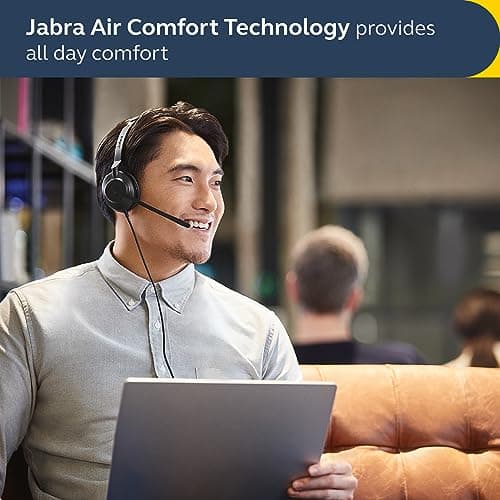 Jabra Evolve2 30 SE Wired Stereo Noise-Cancelling Headset - Features 2-Microphone Call Technology and USB-A Cable - MS Teams Certified, Works with All Other Platforms - Black 2