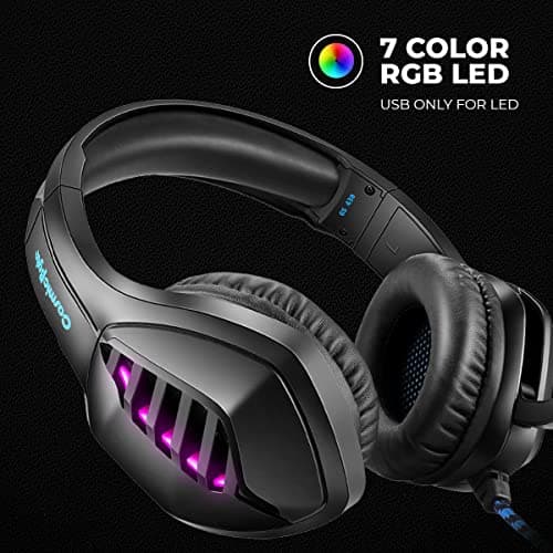 Cosmic Byte GS430 Gaming wired over ear Headphone, 7 Color RGB LED and Microphone 3