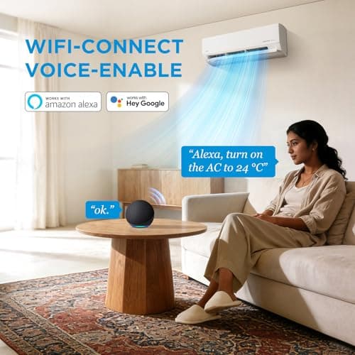 Midea 1.5 Ton 3 Star, New Star Rated, Wifi Inverter Split AC with 6-in-1 Convertible Cooling, Turbo Mode, Heavy Duty Cooling at 52℃, Auto Clean&HD+PM 2.5 Filter(Copper, AC 1.5Ton MAI18SD3R36W0, White) 4