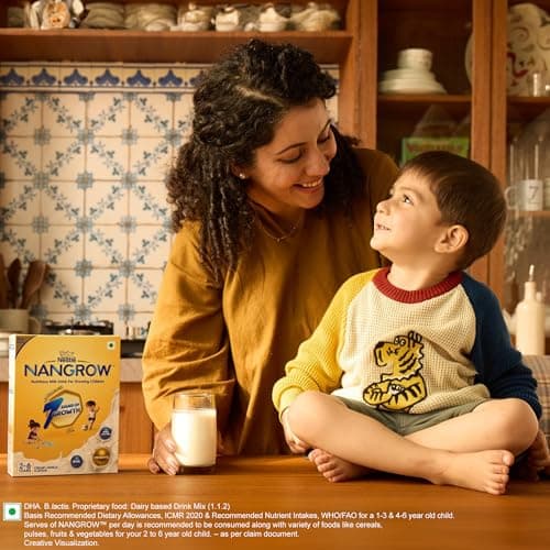 Nangrow | 800g Value Pack | Nutritious Milk Powder Drink For Growing Toddler Aged 2-6 Years | Zero Sucrose | Contains Dha | Rich In Protein & Vital Nutrients | Creamy Vanilla Flavor 3