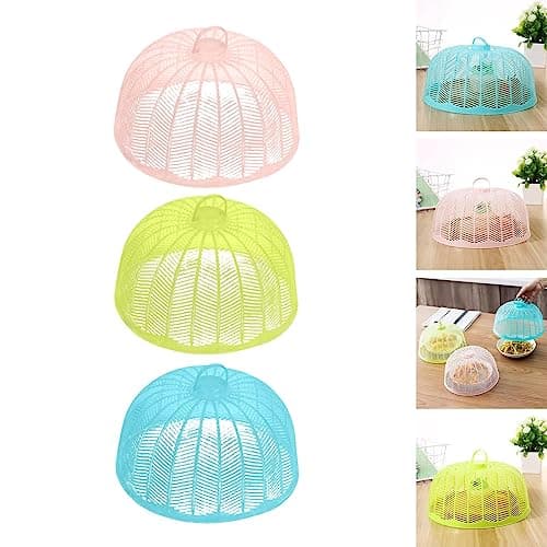 ATORSE Mesh Food Cover Soft Reusable Mesh Cake Covers Net for Outdoors BBQ Parties Pink 3