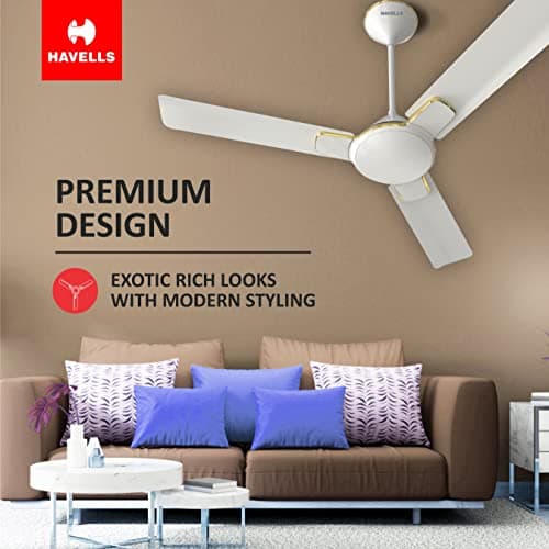 Havells 1200 Mm Fan Enticer Es Pearl White Gold| 2 Stars 4