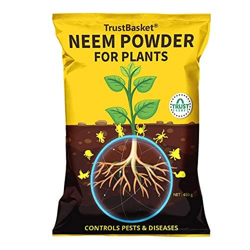 TrustBasket Neem Khali/Neem Cake Powder - 450gm - Extracted Through Cold Press Technology - Higher Azadirachtin & Neem Oil Content - Organic Fertilizer and Pest Repellent for Plants