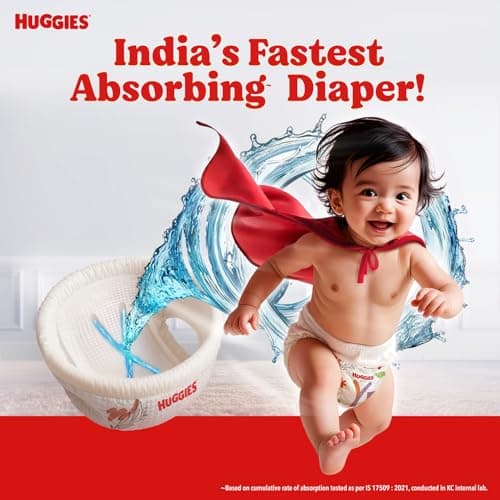 Huggies Complete Comfort Wonder Pants | Pant Style Baby Diapers Medium Size (M), 76 Count | India's Fastest Absorbing Diaper, Prevents Diaper Rash, Ideal for 7 to 12 Kgs 3
