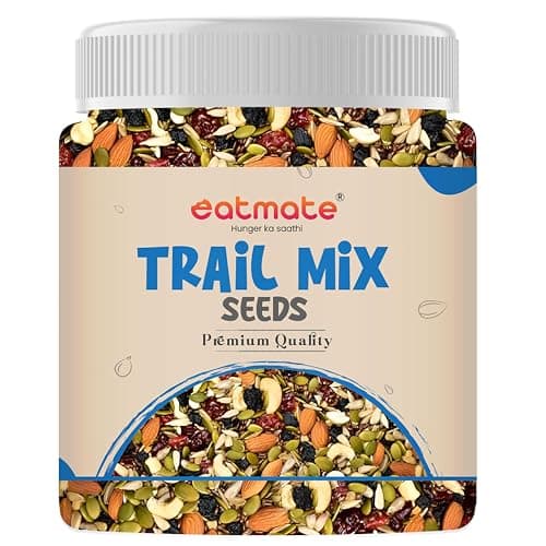 Eatmate Absolute Healthy Dry Fruits and seedMix, Premium Trail Mix | Healthy MixedSeed with Dry Fruits, Almond, Cashew, Cranberry, Pumpkin, Sunflower, Black Raisins (500 GM, Dry Fruits and seedMix)