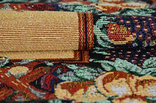 Galaxy Home Decor Washable Cotton Linen Jacquard Fabric Rectangular Table Mats with Runner (Multicolor, Mat - 13x18 inches and Runner 13x54 inches) 6 Count 2