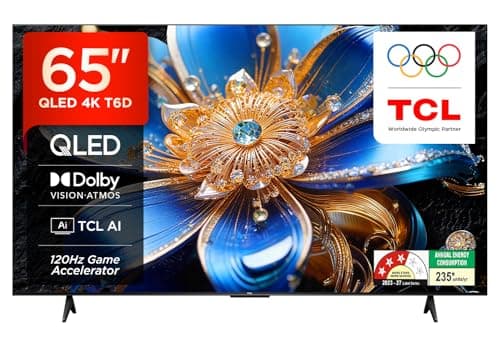 TCL 165 cm (65 inches) 4K UHD Smart QLED Google TV 65T6D