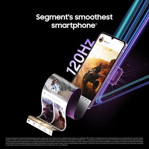 Samsung Galaxy M17e 5G Mobile (Blitz Blue, 6GB RAM, 128GB Storage) | Smoothest 120 Hz Refresh Rate| Monster 6000 mAh Battery | IP54 | 6 Gen OS Upgrades | AI | Gemini Live | Without Charger 3
