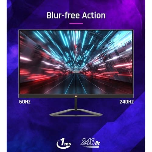 ViewSonic VX2479A-HD-PRO 60.96cm (24'') Full HD SuperClear IPS 240Hz Gaming Monitor 1ms| HDR10 |102%sRGB | NVIDIA G-Sync| AMD FreeSync | PS5 & Xbox compatibility | EyePro Tech | 250 nits|2xHDMI | 1xDP 2