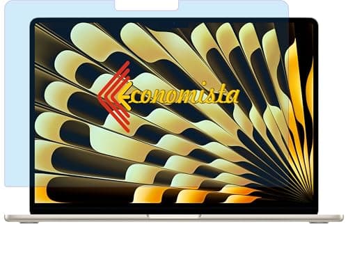 Economista [Glossy, Pack of 2] Screen Protector for MacBook Air 13 Inch [ M2 | M3 | M4 ] Chip A2681 | A3113 – Premium 9H+ HD Anti-Scratch, Anti-Fingerprint Film with Ultra-Clear Transparency and Bubbl