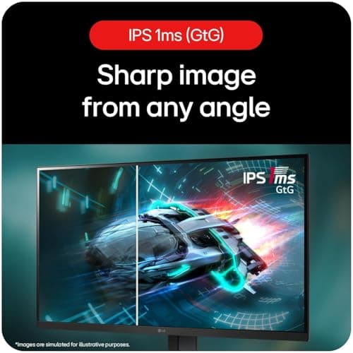 LG 27GS65F 68.5 cm (27 Inch) Ultragear FHD (1920x1080) IPS Gaming Monitor with 180Hz, 1ms (GtG), HDR10, NVIDIA G-SYNC Compatible, AMD FreeSync, HDMI, Tilt/Height/Pivot Adjustable, Anti-Glare (Black) 3