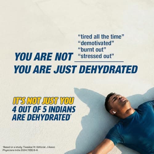 Fast&Up Reload (5 Litres) Low Sugar energy drink for Instant Hydration - 20 Effervescent Tablets with all 5 Essential Electrolytes + Added Vitamins - Certified Electrolytes Drink - Orange flavour 5