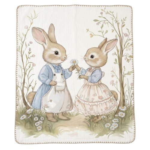 haus & kinder Muslin Blanket for New Born Baby, Soft Breathable Baby Blankets Newborn, Baby Blanket for 0-2 Years, Baby Blanket for Crib Nursery & Stroller, New Born Baby Essentials | Meadow Mates 2