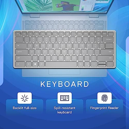 Dell Inspiron 7430 2in1 Touch 13th Gen Laptop, Intel Core i3-1315U Processor, 8GB, 256Gb SSD, 14.0" (35.56cm) FHD+ Display, Windows 11 + MSO'21, Backlit KB + Finger Print, Silver,Thin & Light- 1.58kg 5