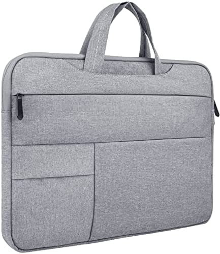 Dynotrek Kindle 11.6 12.9 inch Tablet Laptop Sleeve Case Cover Pouch Handbag with Handle Compatible for Most Apple Samsung Microsoft HP Asus Lenovo Asus Acer Dell, Denim Grey
