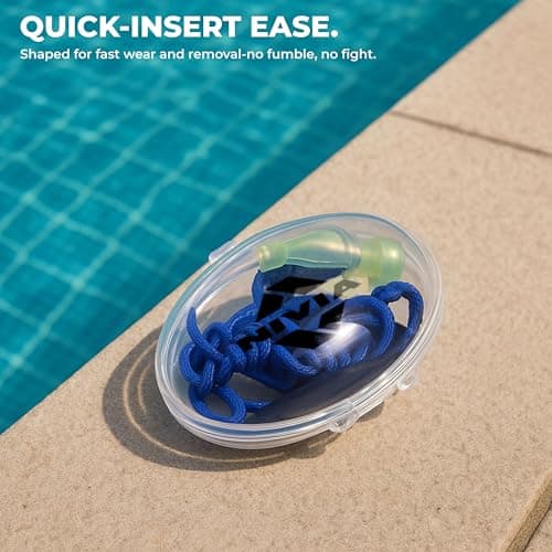 Nivia Tranz Ear Plug for Swimming, Ear Plugs for Water Sports, Waterproof, Comfortable, Suitable for Kids and Adults (Green) 4